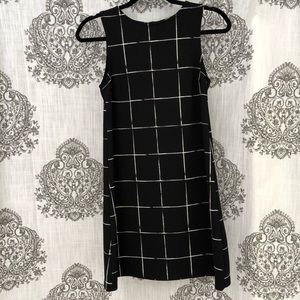 A-Line Grid Mini Dress